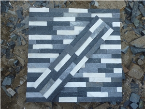 Blue Black White Wall Stone Cladding Veneer