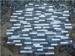 Blue Black White Wall Stone Cladding Veneer