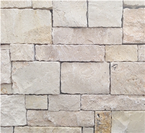 Cabana Travertine Wall Cladding, Beige Limestone Cultured Stone