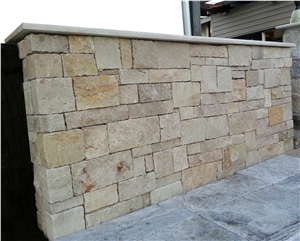 Cabana Travertine Wall Cladding, Beige Limestone Cultured Stone