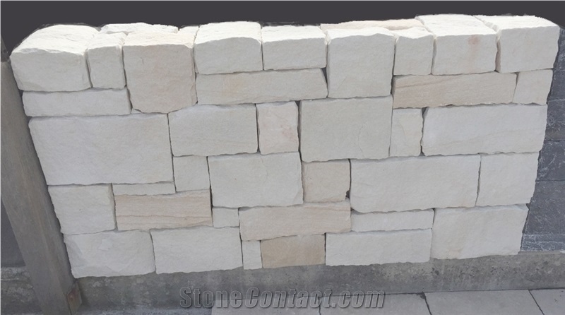 Doreto Wall Cladding Stone Wall Decor Cultured Stone, Beige Sandstone Stone Wall Decor
