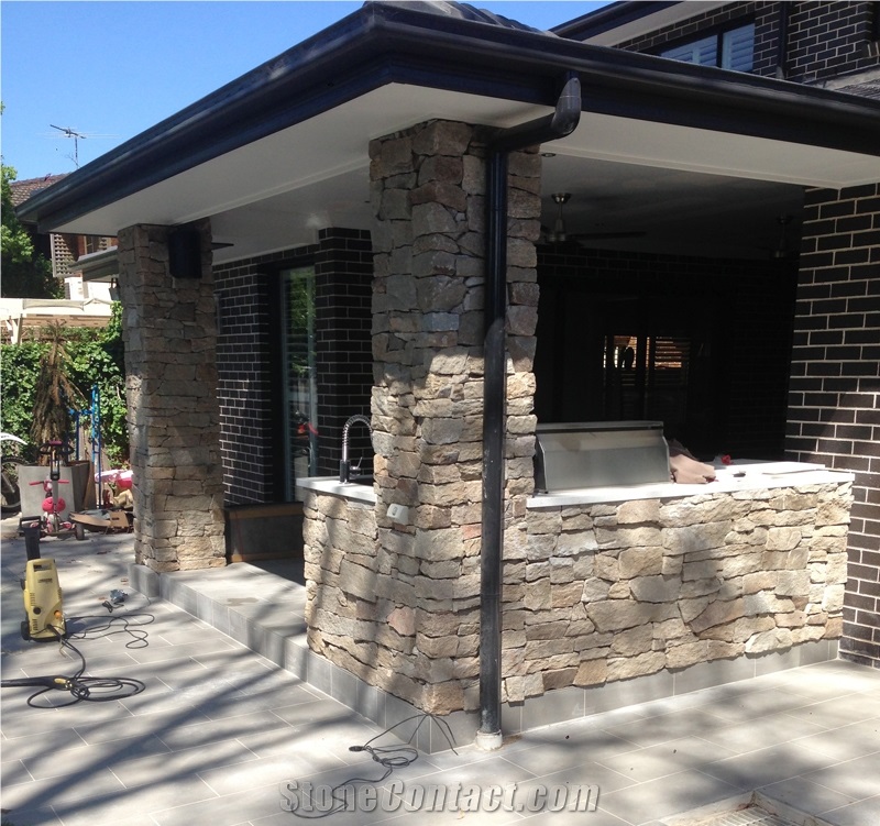 Dusky Granite Loose Wall Cladding, Brown Granite Granite Tiles & Slabs