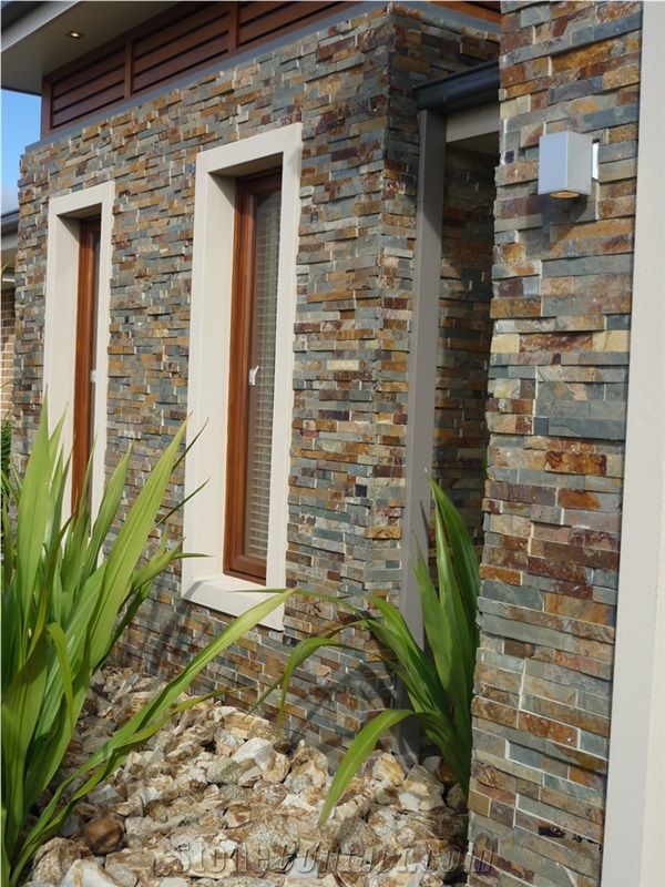 Russet Stacked Stone Ledge Stone Cultured Stone