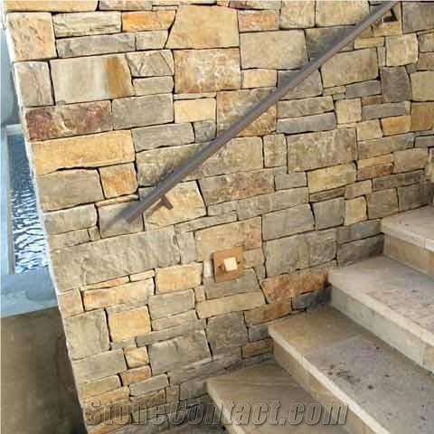 Sage Hill Ledge Stone Wall Cladding Cultured Stone, Brown Slate Wall Cladding