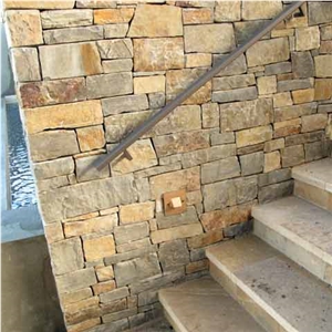 Sage Hill Ledge Stone Wall Cladding Cultured Stone, Brown Slate Wall Cladding
