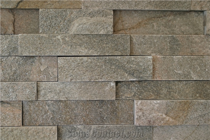 Shimmer Stacked Stone Cultured Stone, Pink Quartzite Cultured Stone