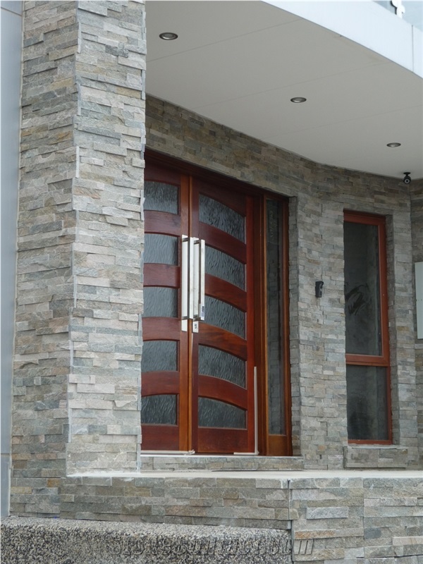 Shimmer Stacked Stone Cultured Stone, Pink Quartzite Cultured Stone