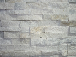 Snow White Stacked Stone, White Quartzite Cultured Stone