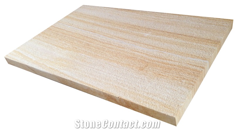 Teakwood Sandstone Pavers Tiles & Slabs, China Beige Sandstone