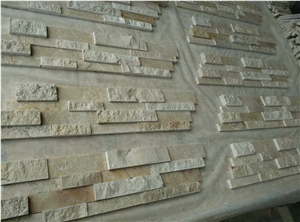 Travertine Wall Cladding Corners, Yellow Travertine Wall Cladding