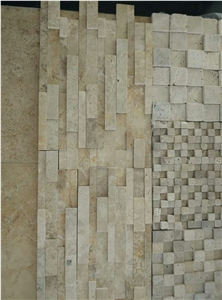 Travertine Wall Cladding Corners, Yellow Travertine Wall Cladding