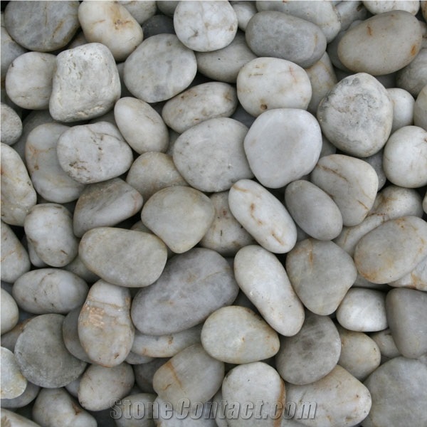 White Polished Pebbles