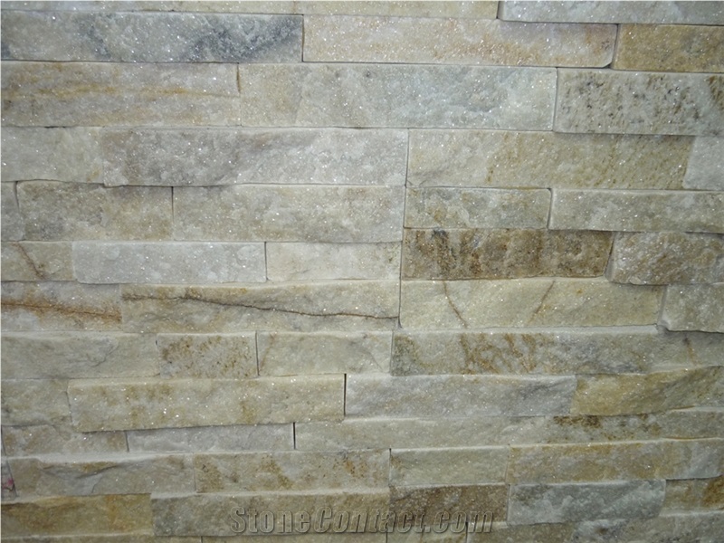 White Quartzite Stacked Stone Ledge Stone Cultured Stone