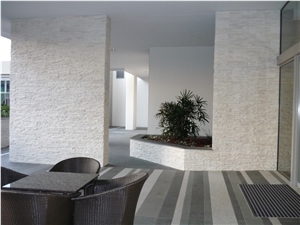 White Quartzite Stacked Stone Ledge Stone Cultured Stone