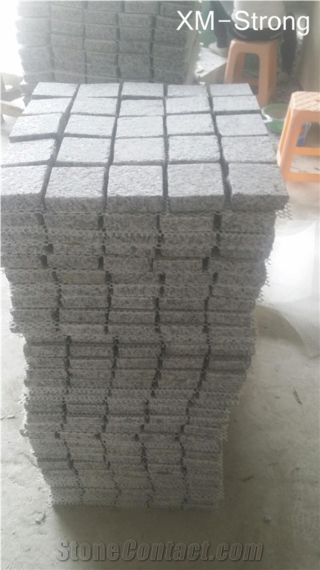 Grey Cobble Stone Granite,Cube Stone for Paving,Cobble Stone, G603 Grey Granite Cobble Stone