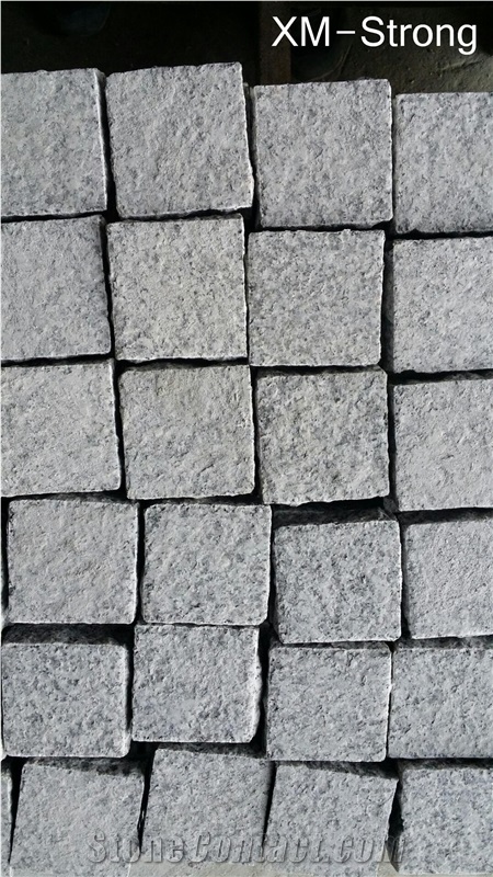 Grey Cobble Stone Granite,Cube Stone for Paving,Cobble Stone, G603 Grey Granite Cobble Stone