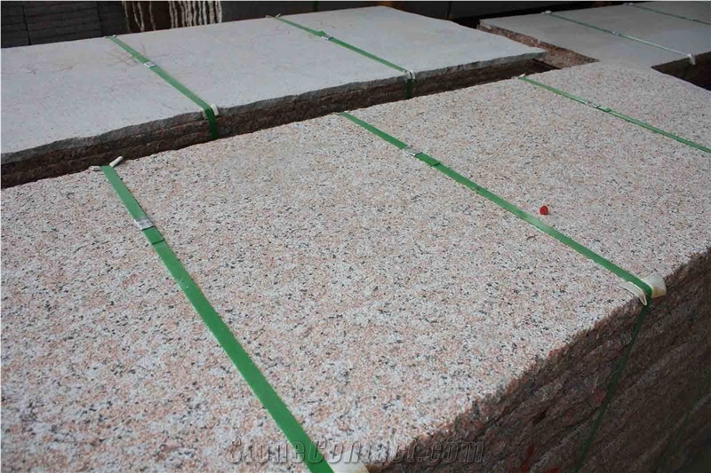 Granite Maple Red G562 Cenxi Hong Red Stone Bushhammered Tiles&Slabs, China Red Granite