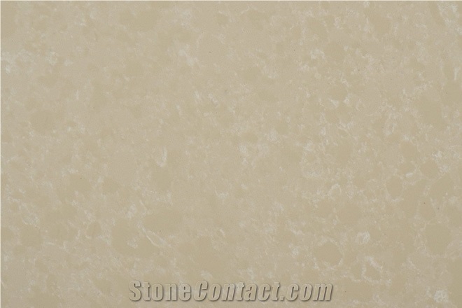 Beige Color Quartz Stone Tile & Slab Size 3200x1600mm, 3000 X 1400mm