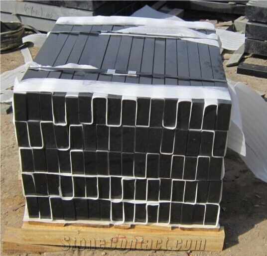 Black Granite Monumental Base, Fengzhen Black Granite Graveyard Products