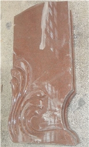 Tfz-3 Indian Red Granite Figure Monument