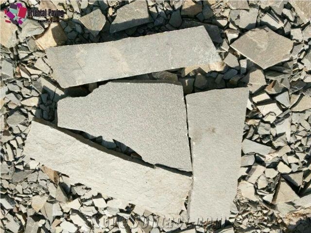Landscaping Gneiss Stone Flagstone, Gneiss Flagstone, Irregular Flagstones, Grey Gneiss Stone, Paving Gneiss Stone