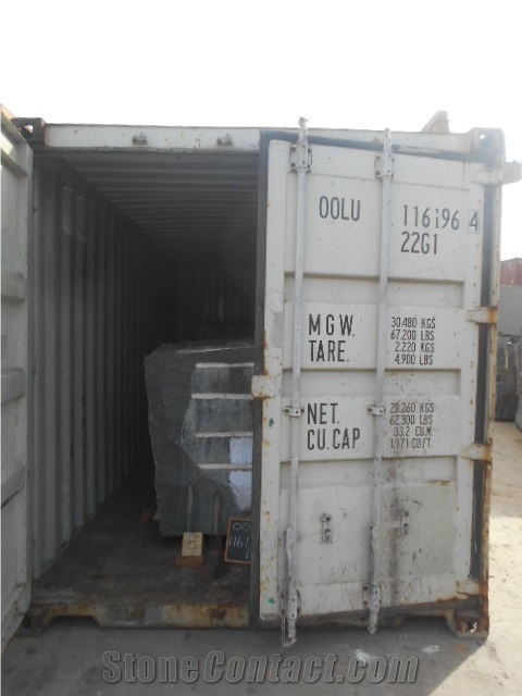India Blue Granite Rough Blocks-Gangsaw and Mini Gangsaw Size