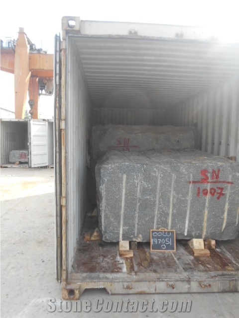 India Blue Granite Rough Blocks-Gangsaw and Mini Gangsaw Size