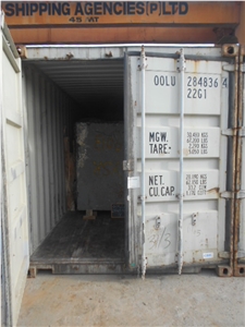 India Blue Granite Rough Blocks-Gangsaw and Mini Gangsaw Size