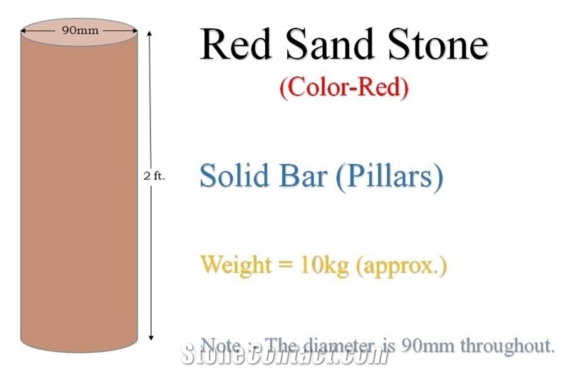 Kota Brown Limestone Solid Pillars, Brown Limestone India Column