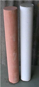 Kota Brown Limestone Solid Pillars, Brown Limestone India Column