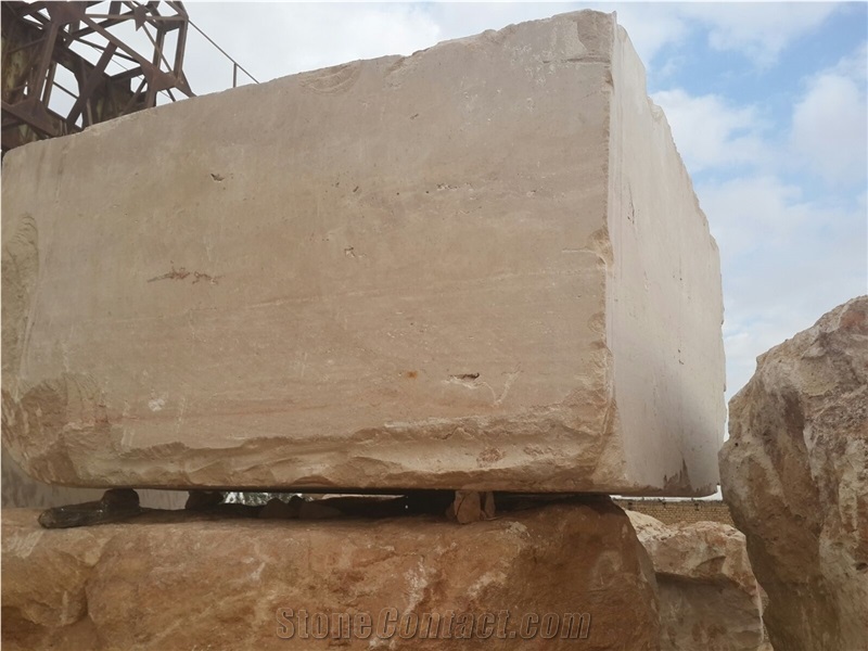 Cream Travertine, Beige Travertine Block