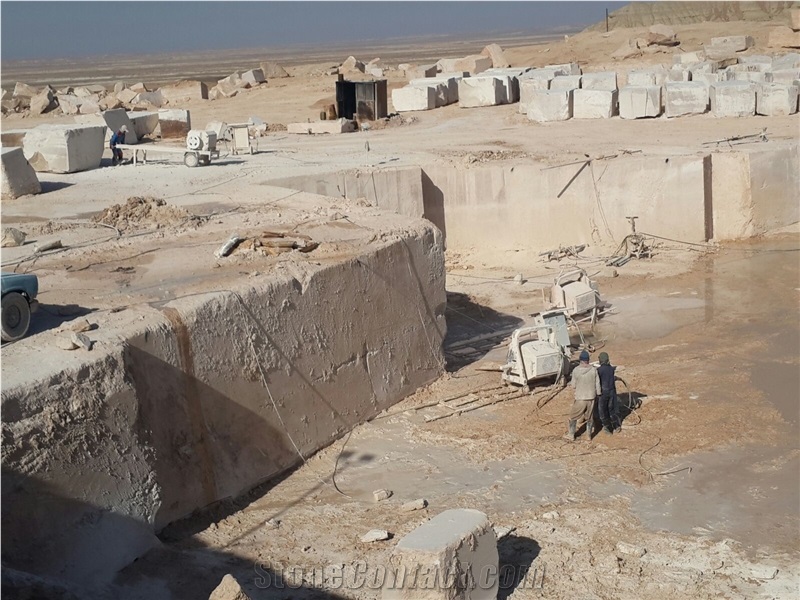 Cream Travertine, Beige Travertine Block