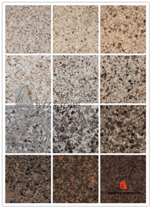 Multicolor Quartz Stone Tiles & Slabs, Artificial Stone