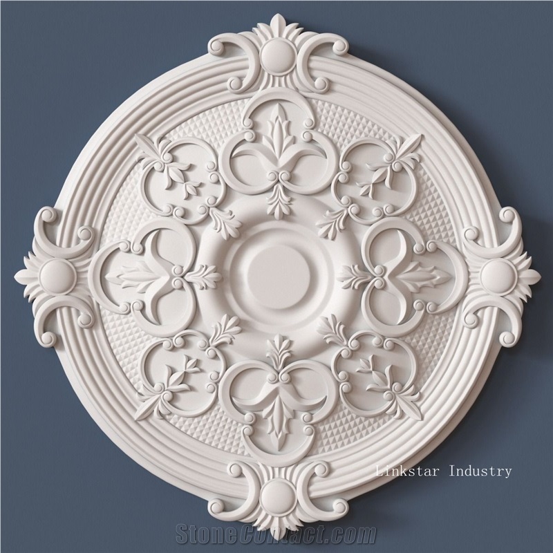 3d Stone Wall Feature Relief Carving Tile, White Quartzite Relief Carving