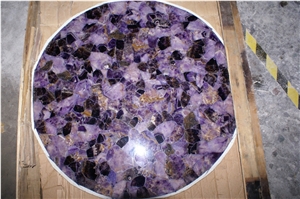 Amethyst Panels, Amethyst Slabs, Amethyst Semi Precious Stone Slab, Gemstone Slab