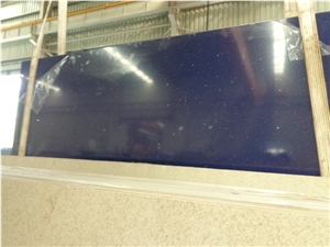 Blue Crystal Glass Slabs Quartz Stone