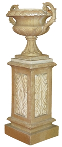 Carved Stone Garden Flower Pot