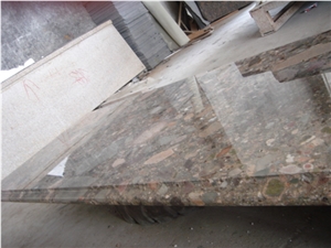 China Green Granite Kitchen Countetops/Bar Top/Island Top