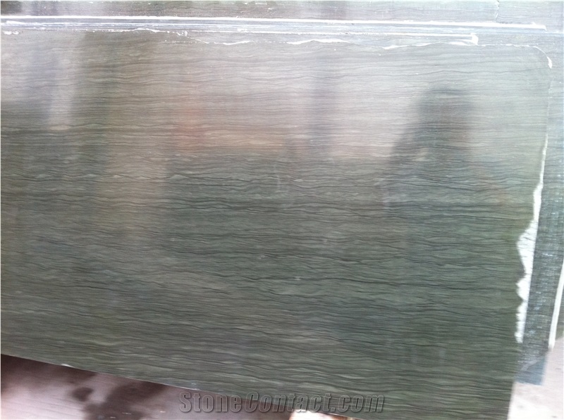 China Wooden Green Slate Tile & Slab