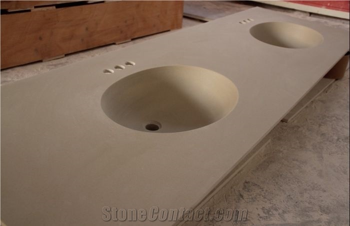 Custom Design Corian White Solid Surface Fantastic Modern Countertop