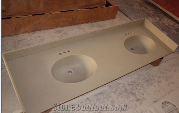 Custom Design Corian White Solid Surface Fantastic Modern Countertop