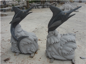Dolphin Sculpture,Cheap Animal Sculptured Stone,Lions Door Guards,Garden Decoration,Beige Lions Sculptured, Dolphin Sculpture,Cheap Animal Sculptured Stone,Lions Door G Granite Sculpture & Statue