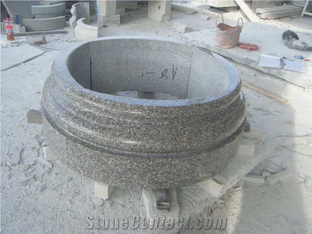 G664 Column, Granite Roman Column