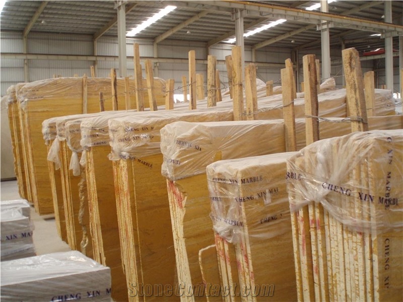 Golden Travertine Tiles,Slabs
