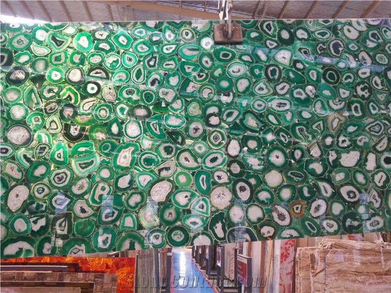 Green Agate Slab, Semi Precious Stone Panels,Semi Precious Stone Wall,Semiprecious Stone Slabs