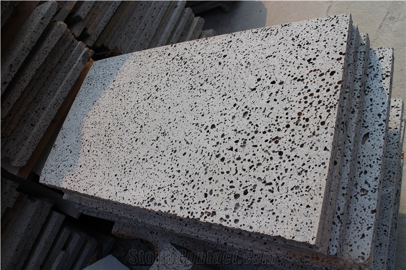 Lava Stone Slabs & Tiles, Hainan Basalt Cut to Size Flooring