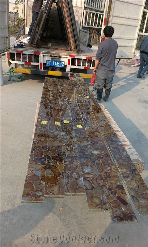 Semi Precious Stone Panels for Bar Decoration,Gemstone Slabs for Docoration