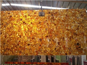 Semiprecious Stone Agate Slabs & Tiles, Golden Agate Slabs & Tiles