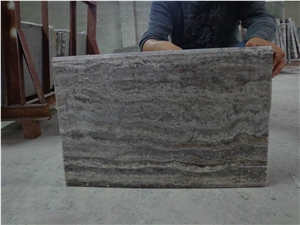 Silver Travertine Flooring Pattern