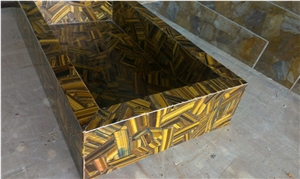 Tiger Eye Semi Precious Stone Panels, Semiprecious Stone Slabs ,Precious Stone Slabs , Semiprecious Stone Tiles, Semi Precious Slabs